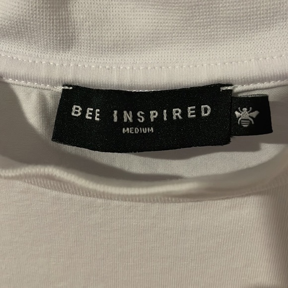 Bee Inspired - Basic White S/S T Shirt - Picture 3 of 4